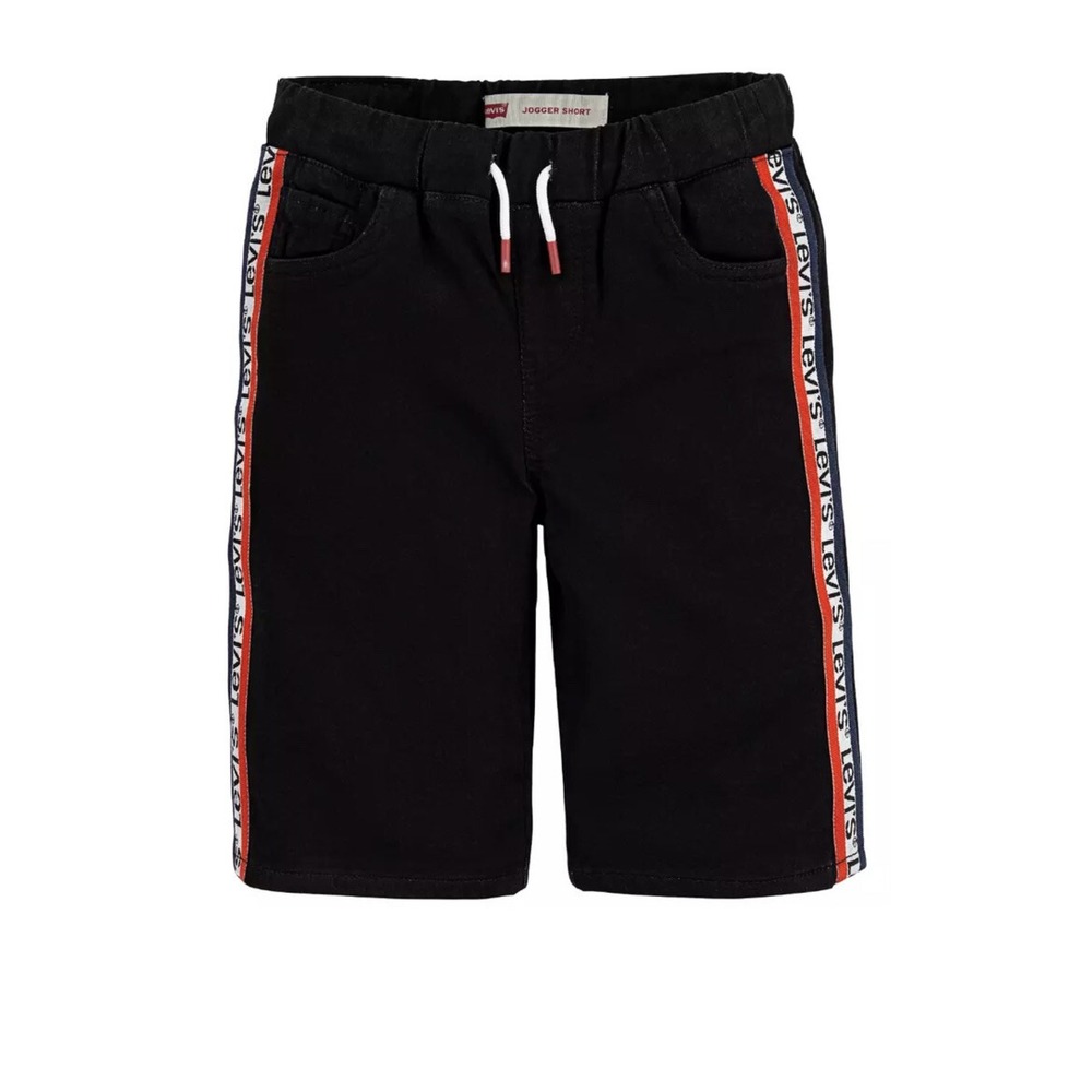 Levi's Big Boys Stretch Logo Tape Denim Jogger Shorts Size L